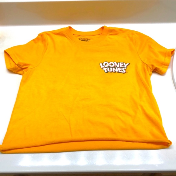 Orange looney toons crop top, used, worn twice - Picture 1 of 3